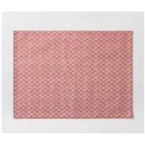 NWT THRESHOLD Target Monarch Orange Coral Diamond Reversible Placemat Table Mat